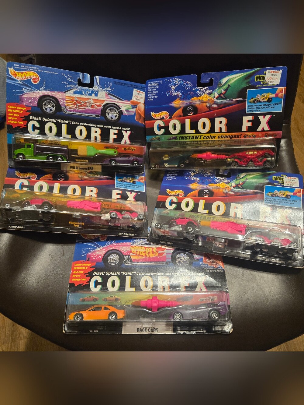 Hot Wheels Color FX Lot of 5 1993 & 1994